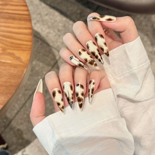 Fashion Long Handmade Press-On Nails For Women BVNL-311