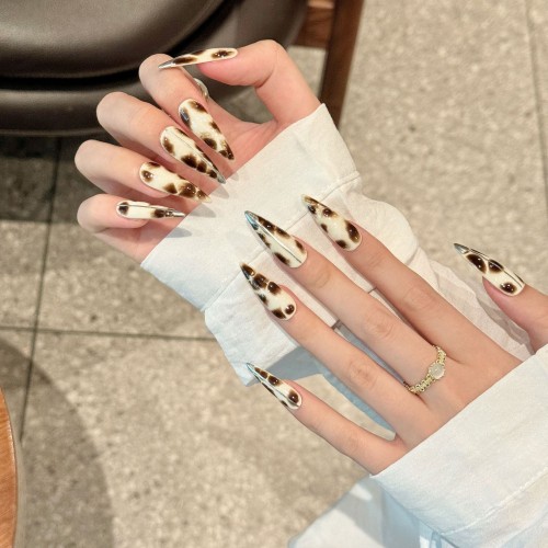 Fashion Long Handmade Press-On Nails For Women BVNL-311