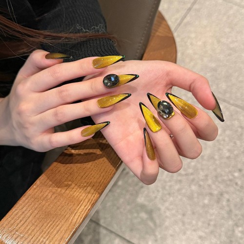 Fashion Long Handmade Press-On Nails For Women BVNL-314