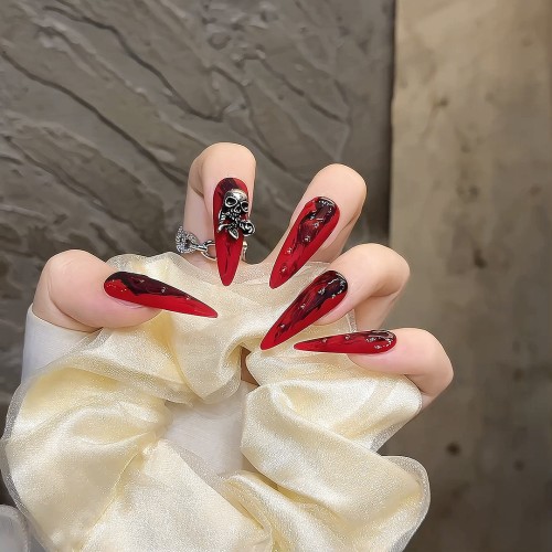 Fashion Long Handmade Press-On Nails For Women BVNL-320