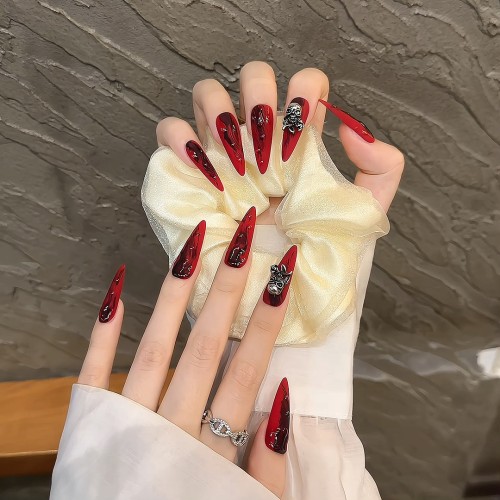 Fashion Long Handmade Press-On Nails For Women BVNL-320