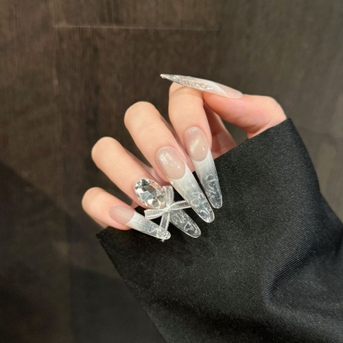 Fashion Long Handmade Press-On Nails For Women BVNL-33