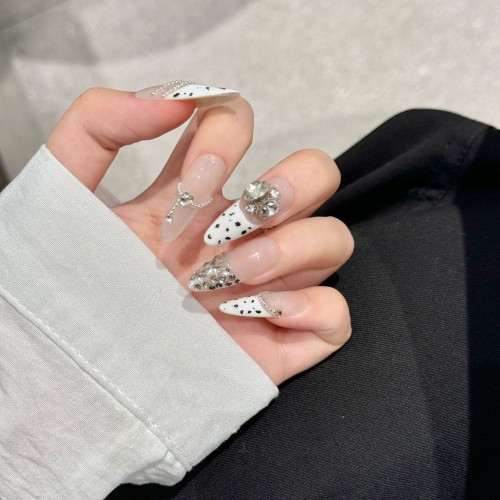 Fashion Long Handmade Press-On Nails For Women BVNL-343