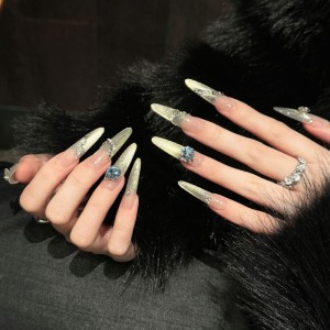 Fashion Long Handmade Press-On Nails For Women BVNL-35 