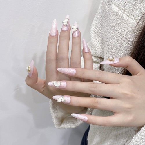 Fashion Long Handmade Press-On Nails For Women BVNL-357