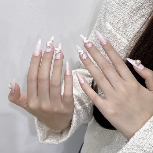 Fashion Long Handmade Press-On Nails For Women BVNL-357