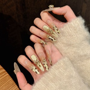 Fashion Long Handmade Press-On Nails For Women BVNL-39 