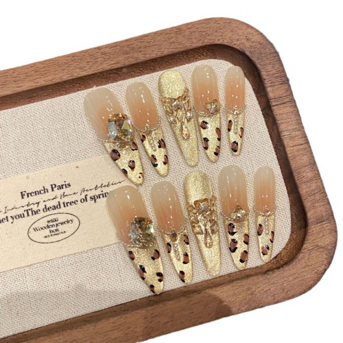 Fashion Long Handmade Press-On Nails For Women BVNL-39