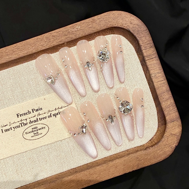 Fashion Long Handmade Press-On Nails For Women BVNL-42