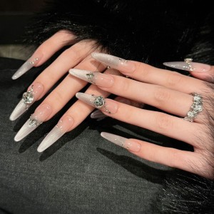 Fashion Long Handmade Press-On Nails For Women BVNL-42 