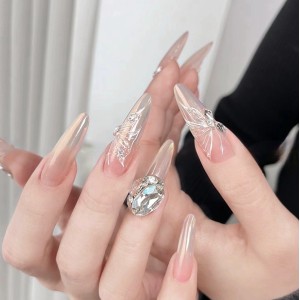 Fashion Long Handmade Press-On Nails For Women BVNL-46 