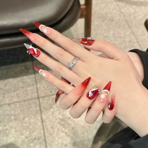 Fashion Long Handmade Press-On Nails For Women BVNL-51 