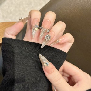 Fashion Long Handmade Press-On Nails For Women BVNL-57 