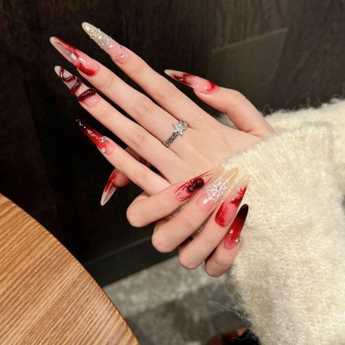 Fashion Long Handmade Press-On Nails For Women BVNL-60