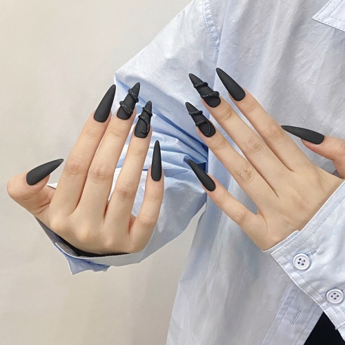 Fashion Long Handmade Press-On Nails For Women BVNL-70