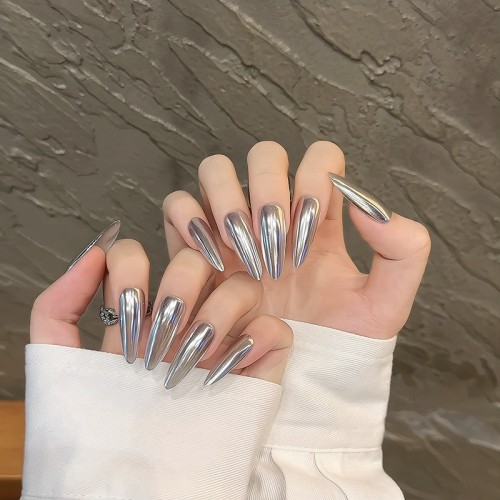 Fashion Long Handmade Press-On Nails For Women BVNL-73