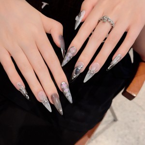 Fashion Long Handmade Press-On Nails For Women BVNL-75 