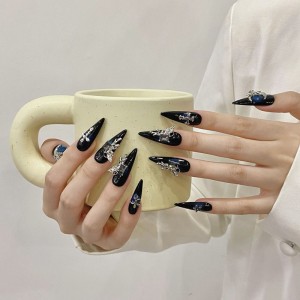 Fashion Long Handmade Press-On Nails For Women BVNL-76 