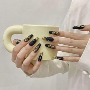 Fashion Long Handmade Press-On Nails For Women BVNL-80 