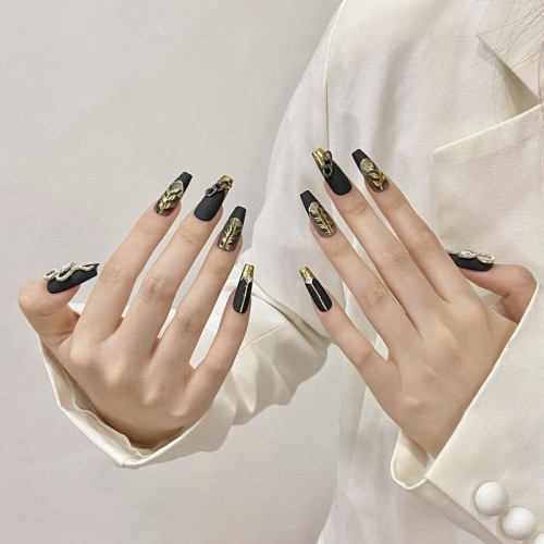 Fashion Long Handmade Press-On Nails For Women BVNL-80