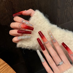 Fashion Long Handmade Press-On Nails For Women BVNL-90 