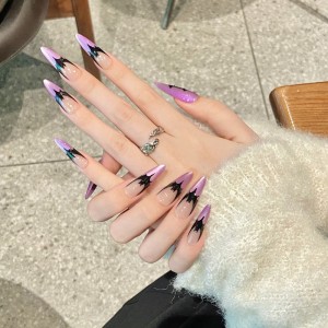 Fashion Long Handmade Press-On Nails For Women BVNL-95 