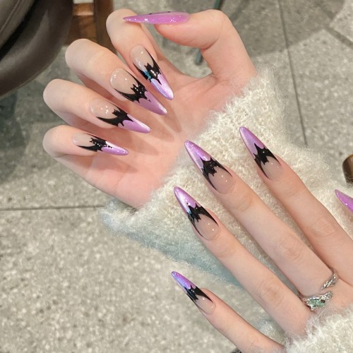 Fashion Long Handmade Press-On Nails For Women BVNL-95