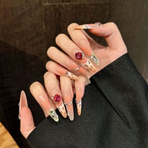 Fashion Long Handmade Press-On Nails For Women BVNL-97 