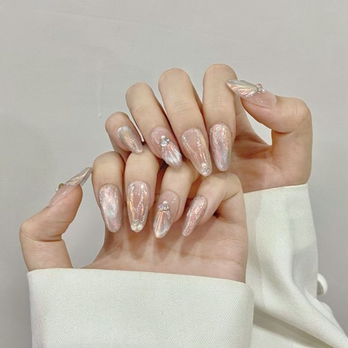 Fashion Medium Handmade Press-On Nails For Women BVNM-01