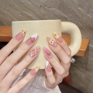 Fashion Medium Handmade Press-On Nails For Women BVNM-08 