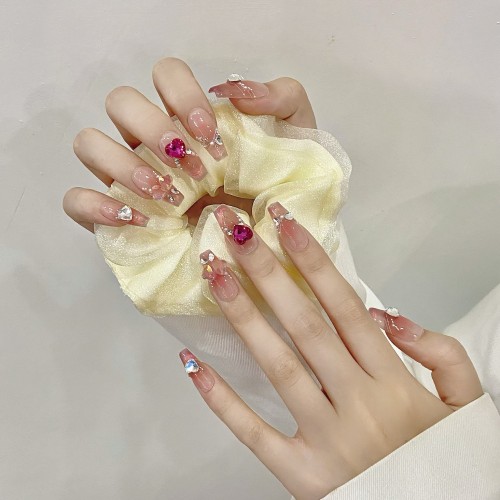 Fashion Medium Handmade Press-On Nails For Women BVNM-103