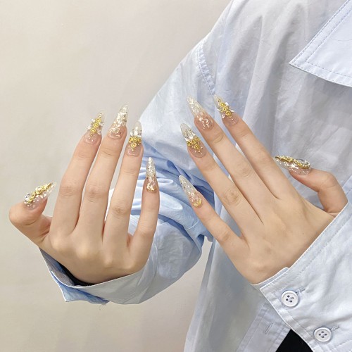 Fashion Medium Handmade Press-On Nails For Women BVNM-106