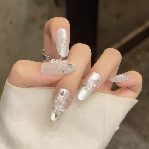 Fashion Medium Handmade Press-On Nails For Women BVNM-107