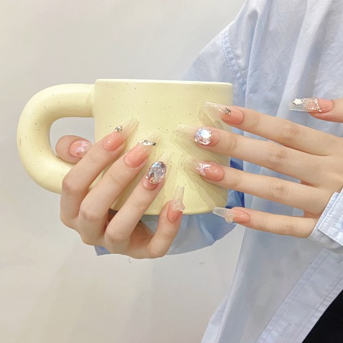 Fashion Medium Handmade Press-On Nails For Women BVNM-113