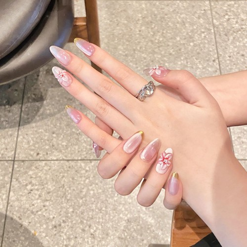 Fashion Medium Handmade Press-On Nails For Women BVNM-13