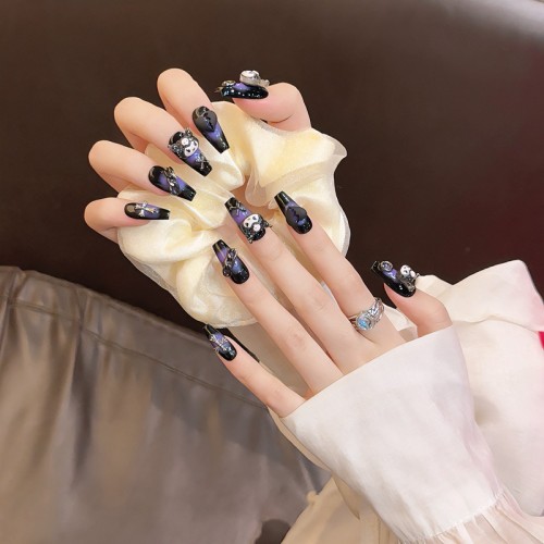 Fashion Medium Handmade Press-On Nails For Women BVNM-15