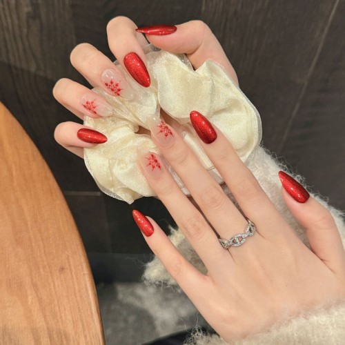 Fashion Medium Handmade Press-On Nails For Women BVNM-18