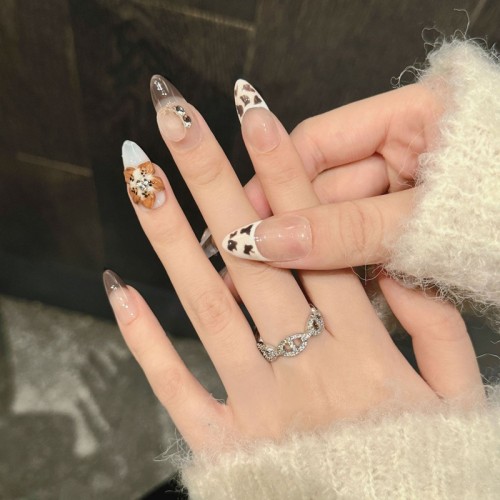 Fashion Medium Handmade Press-On Nails For Women BVNM-21