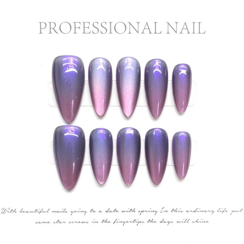 Fashion Medium Handmade Press-On Nails For Women BVNM-22