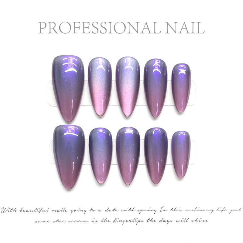 Fashion Medium Handmade Press-On Nails For Women BVNM-22 