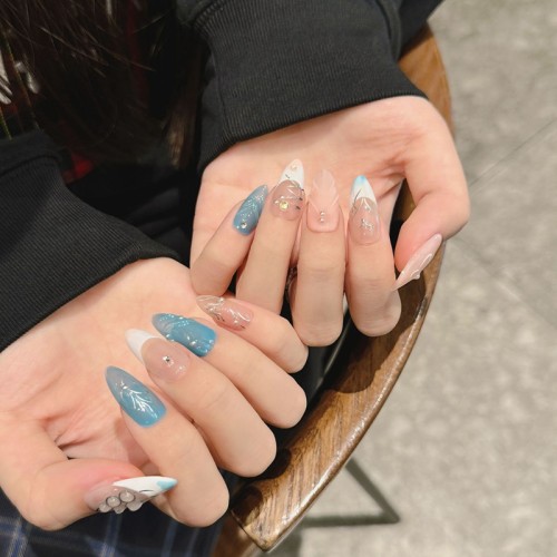 Fashion Medium Handmade Press-On Nails For Women BVNM-26