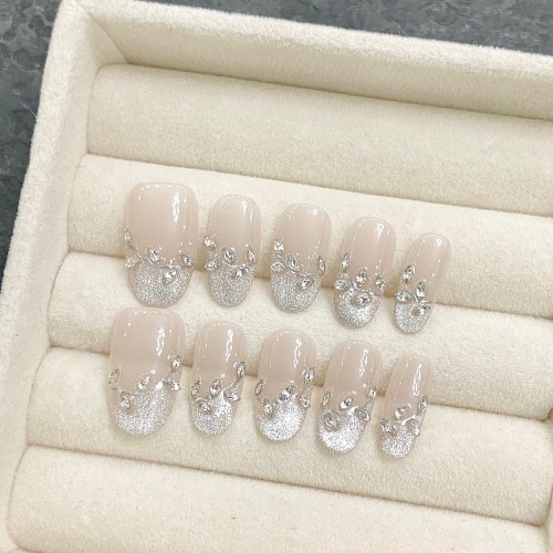 Fashion Medium Handmade Press-On Nails For Women BVNM-47