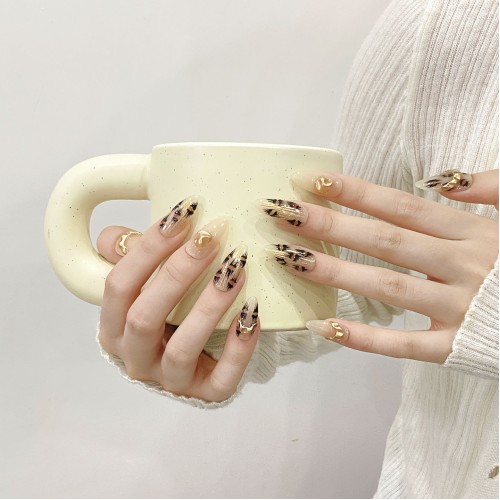 Fashion Medium Handmade Press-On Nails For Women BVNM-60