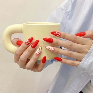 Fashion Medium Handmade Press-On Nails For Women BVNM-81 