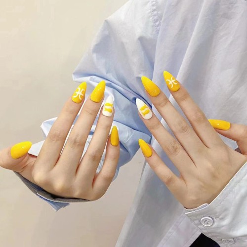 Fashion Medium Handmade Press-On Nails For Women BVNM-83