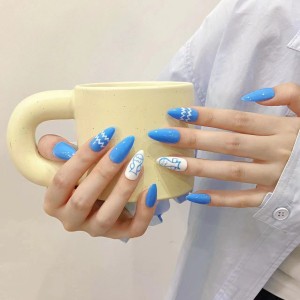 Fashion Medium Handmade Press-On Nails For Women BVNM-84 