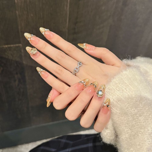 Fashion Medium Handmade Press-On Nails For Women BVNM-96