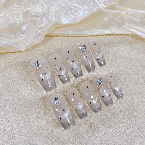 Fashion Medium Handmade Press-On Nails For Women BVNM-97