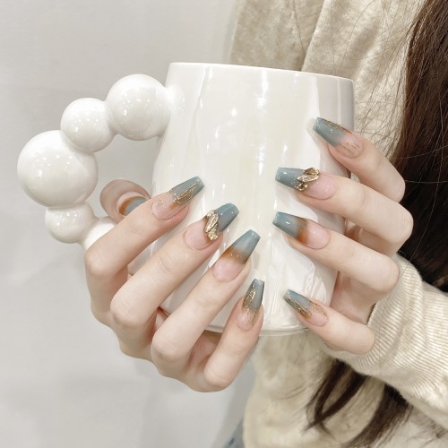 Fashion Medium Handmade Press-On Nails For Women BVNM-98