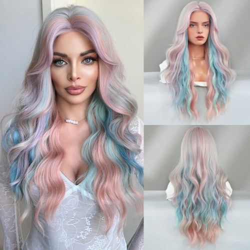 Fashion Long Lace Front Synthetic Wigs For Women SLDLH-88